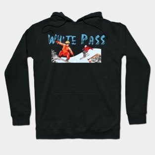 Skiing and snowboarding in White Pass Hoodie
